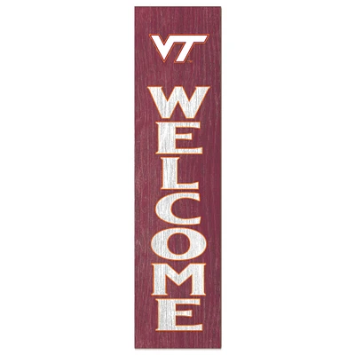 Virginia Tech Hokies 12'' x 48'' Welcome Leaner
