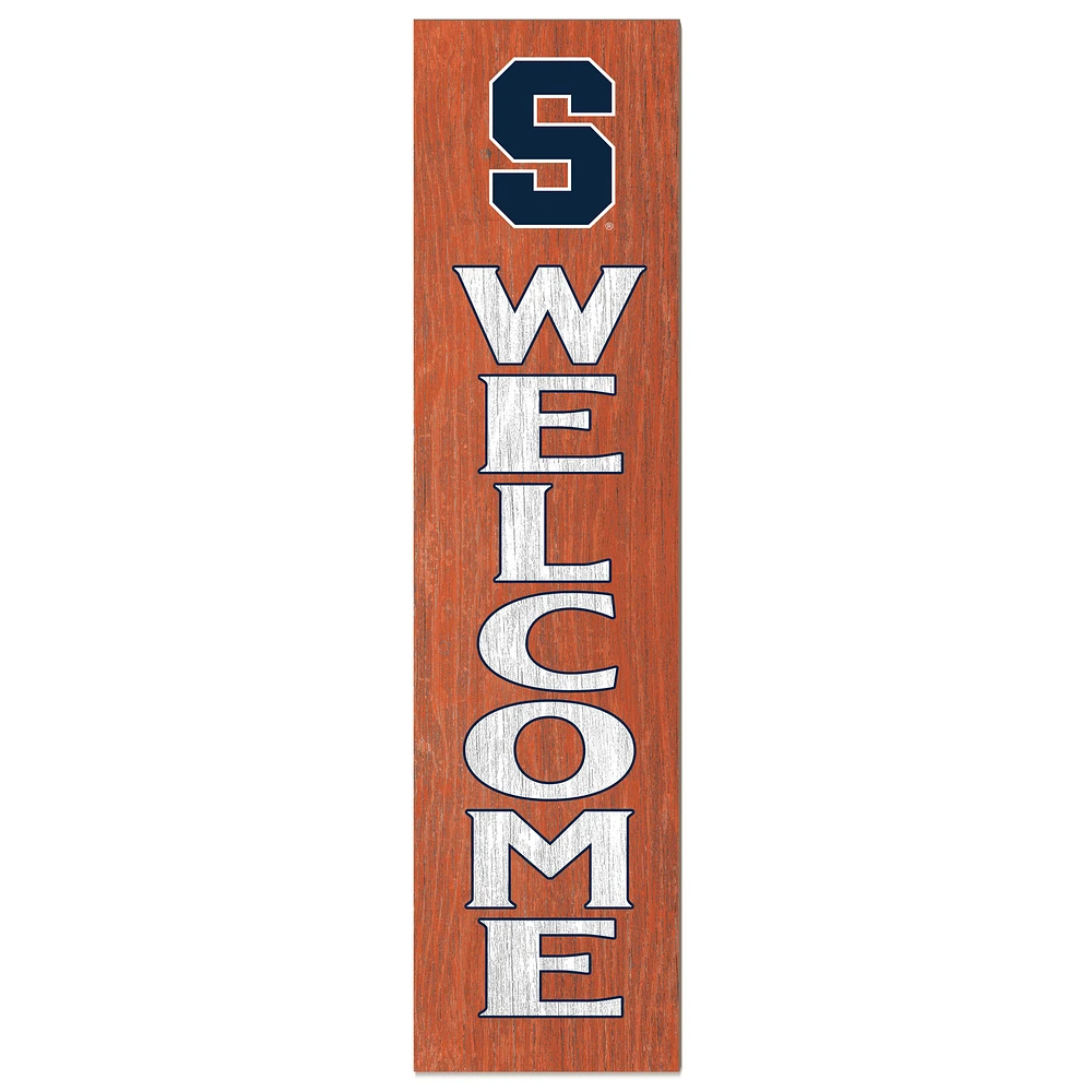 Syracuse Orange 12'' x 48'' Welcome Leaner