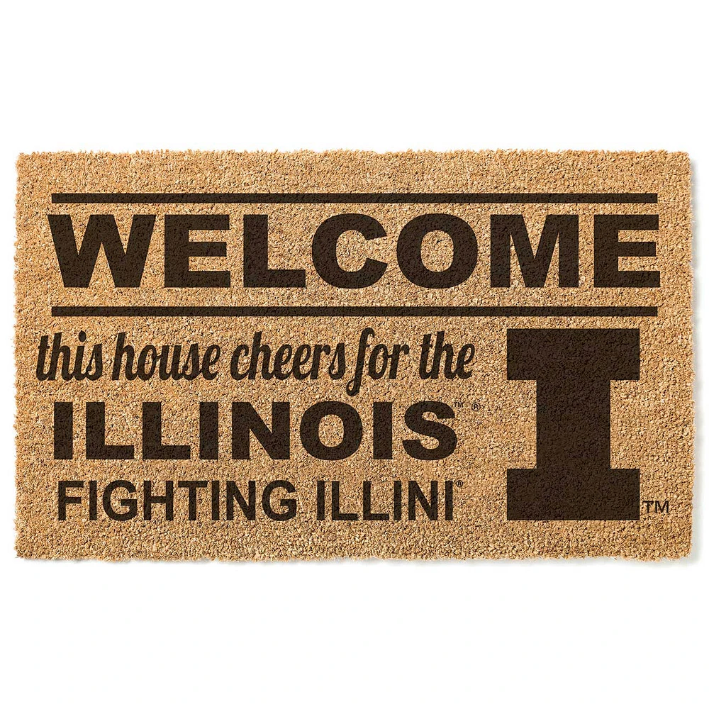 Illinois Fighting Illini 18" x 30" Welcome Doormat