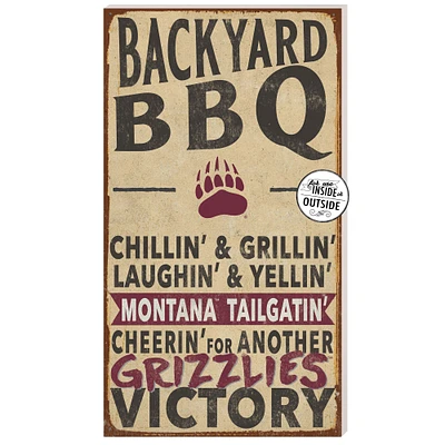 Montana Grizzlies 11'' x 20'' Indoor/Outdoor BBQ Sign