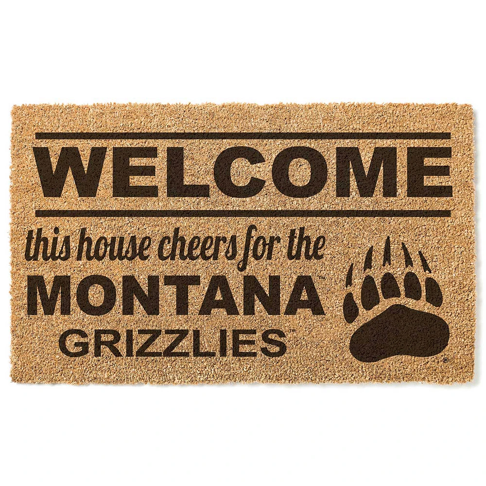 Montana Grizzlies 18" x 30" Welcome Doormat