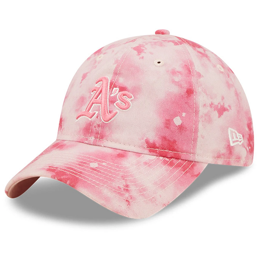 Women's New Era Pink Athletics 2022 Mother's Day 9TWENTY Adjustable Hat