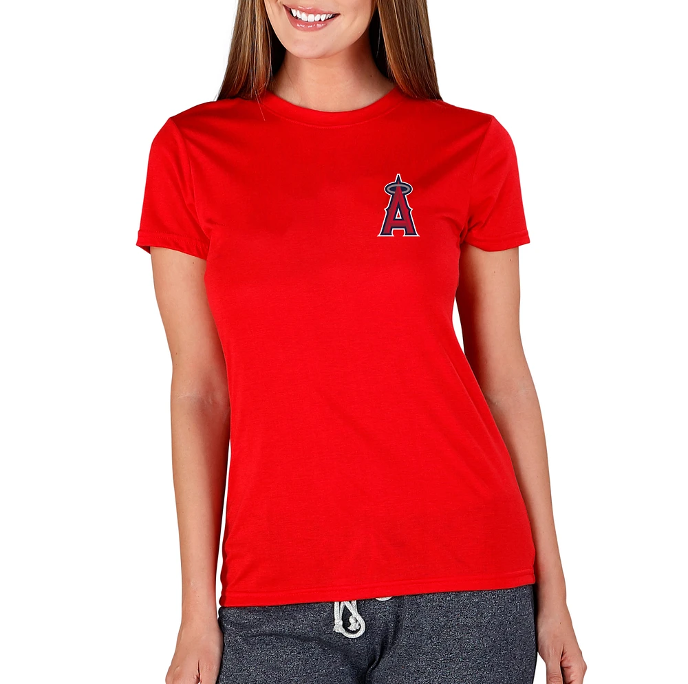 Women's Concepts Sport Red Los Angeles Angels Marathon Knit Top