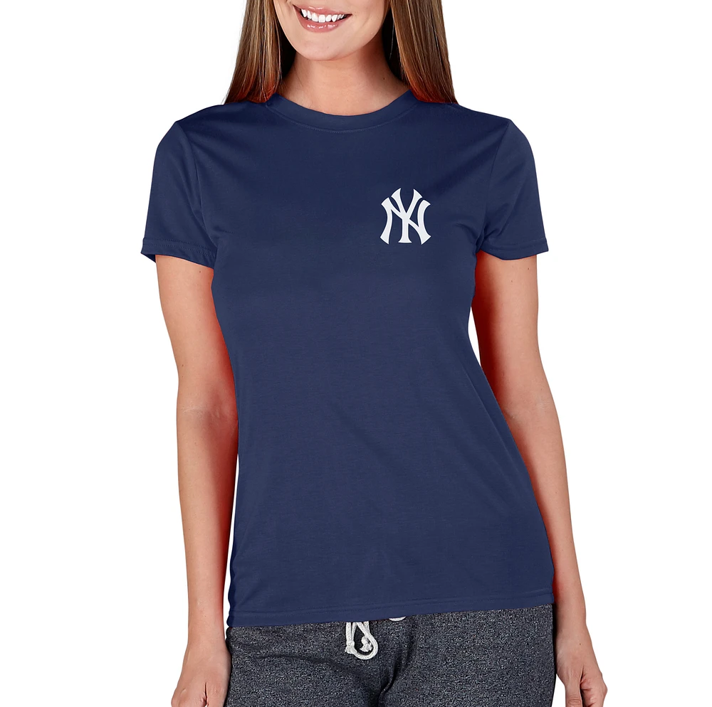 Women's Concepts Sport Navy New York Yankees Marathon Knit Top