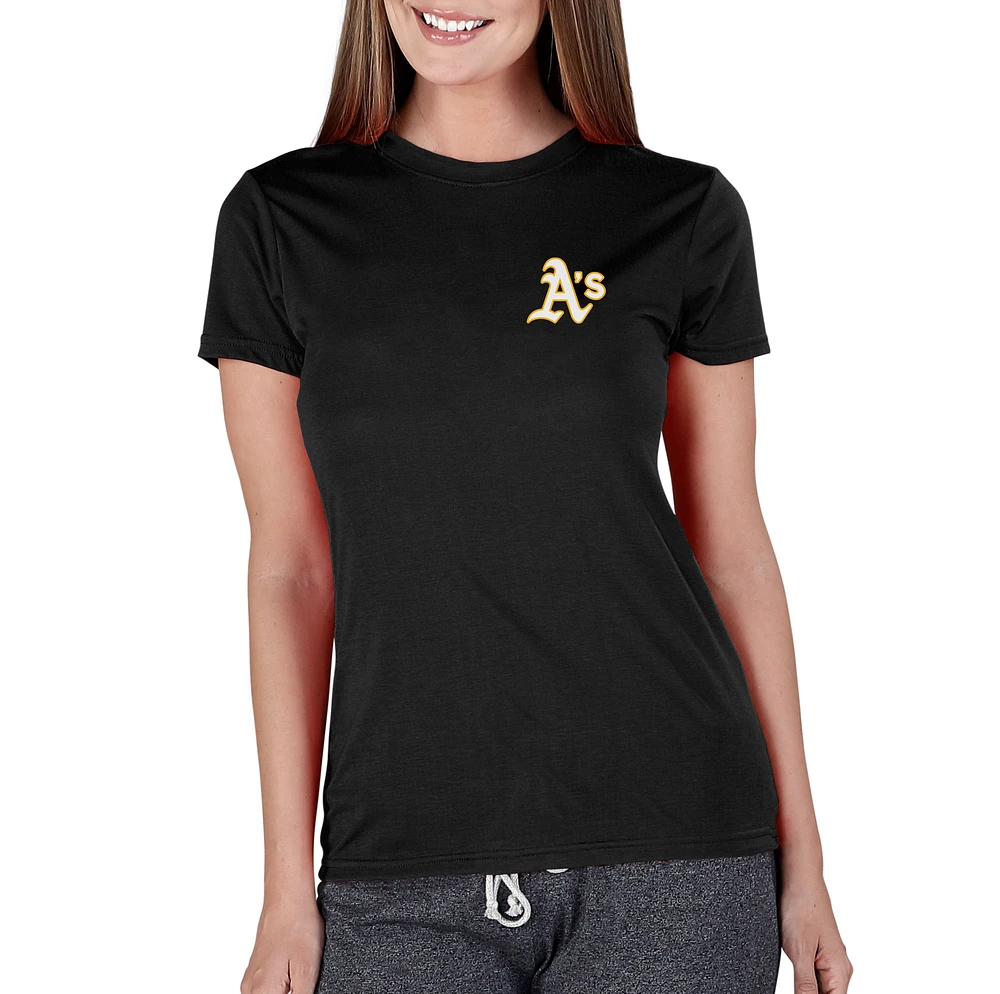 Women's Concepts Sport Black Athletics Marathon Knit Top