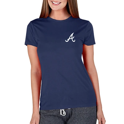 Women's Concepts Sport Navy Atlanta Braves Marathon Knit Top