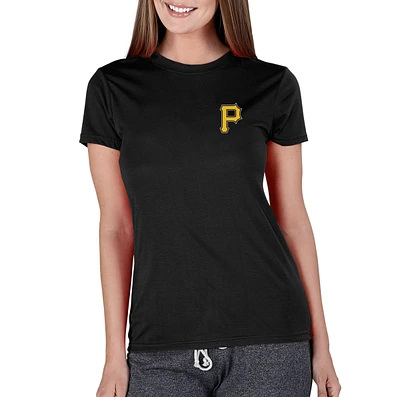 Women's Concepts Sport Black Pittsburgh Pirates Marathon Knit Top