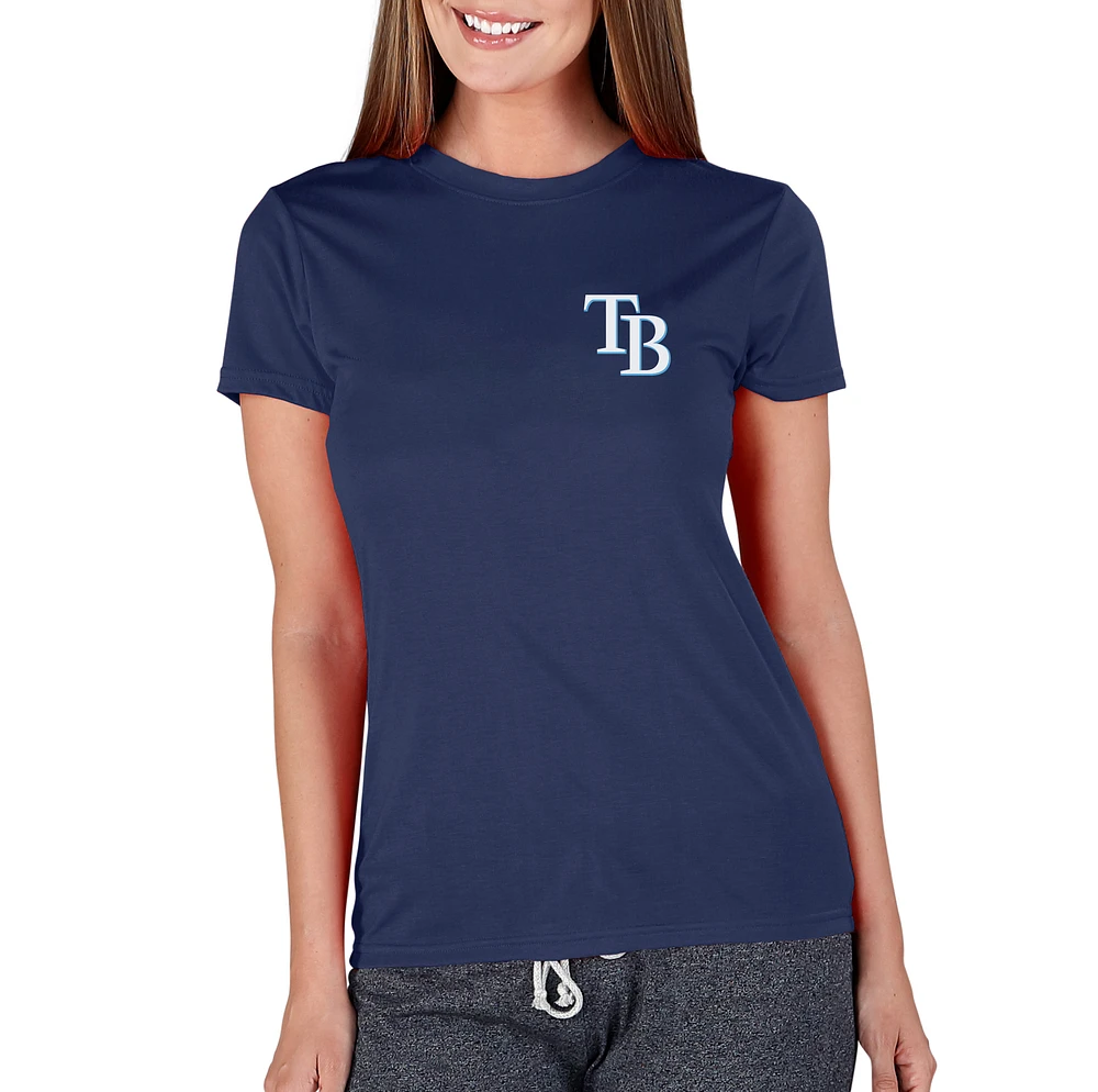 Women's Concepts Sport Navy Tampa Bay Rays Marathon Knit Top