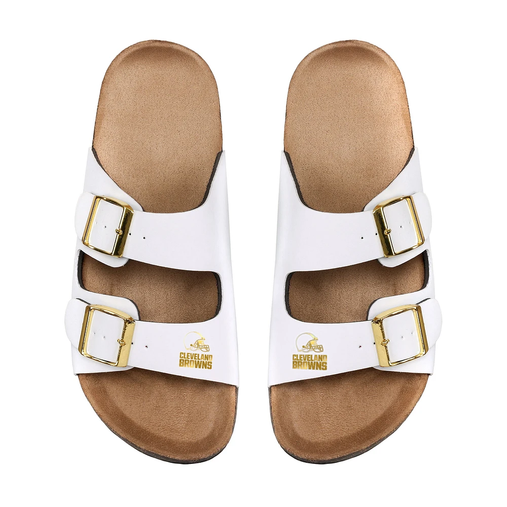 Women's FOCO Cleveland Browns Double-Buckle Sandals
