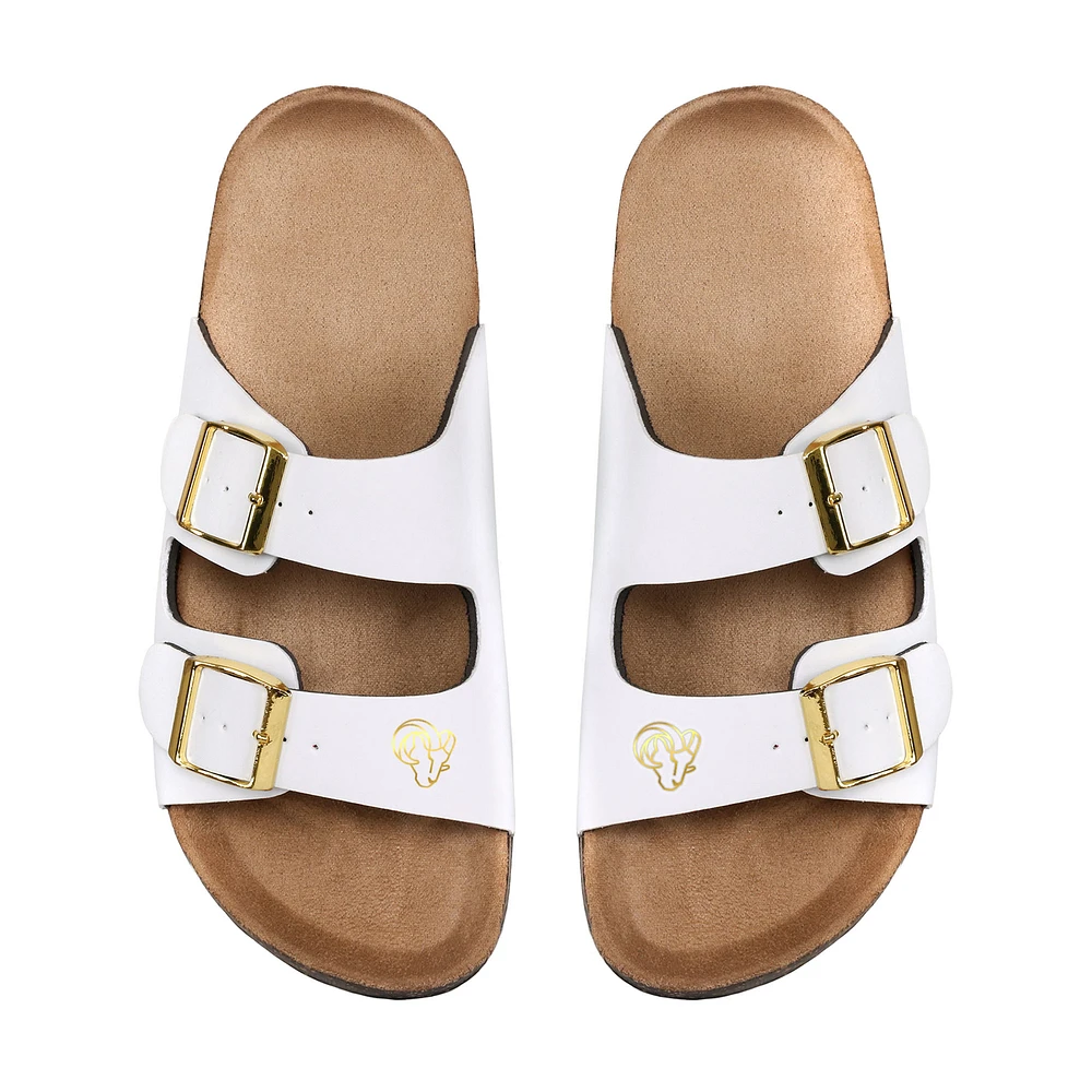 Women's FOCO Los Angeles Rams Double-Buckle Sandals