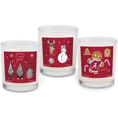 Alabama Crimson Tide 3-Pack Holiday Candle Combo