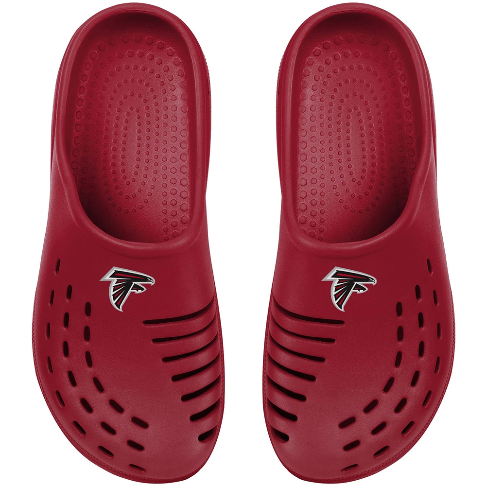 Youth FOCO Red Atlanta Falcons Sunny Day Clogs
