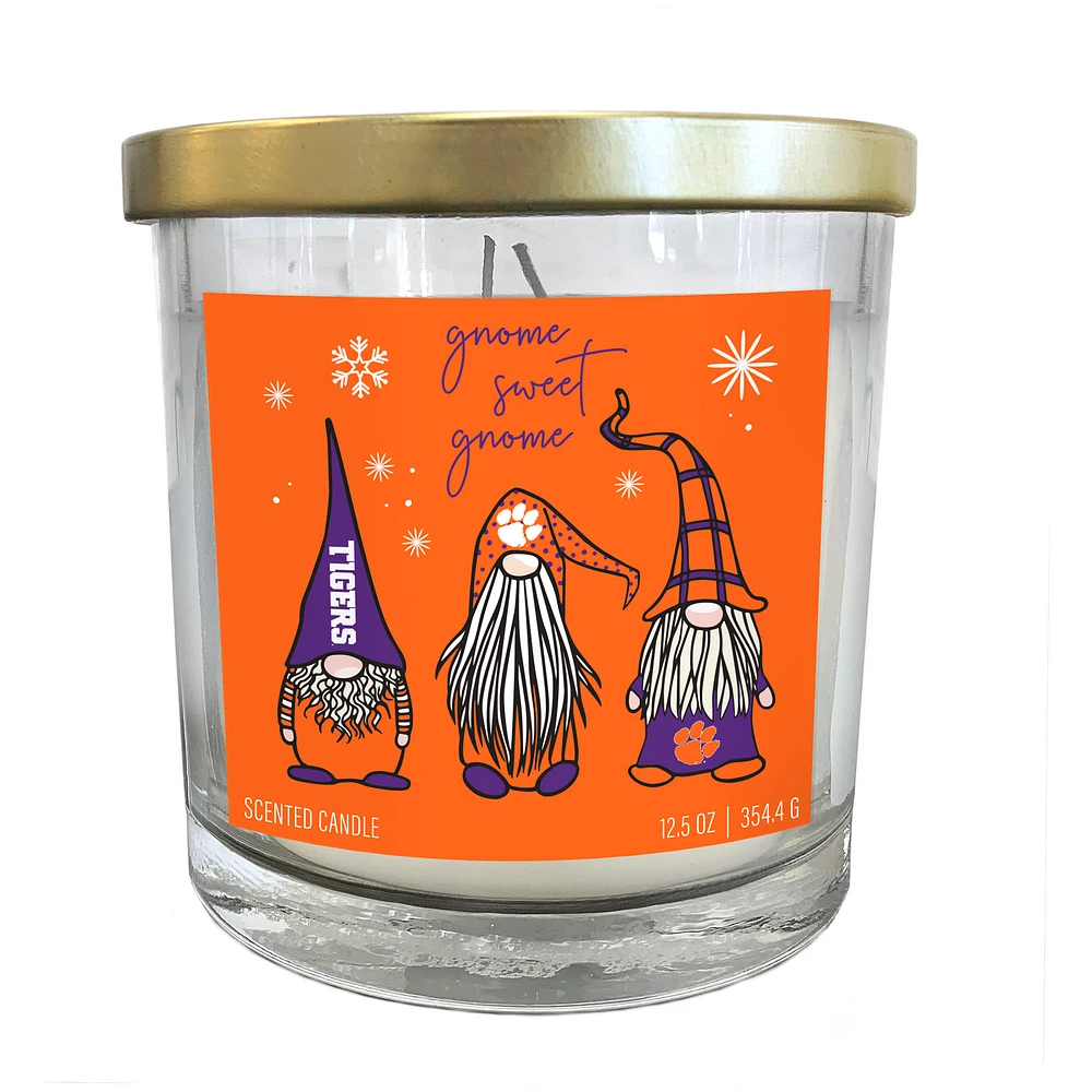 Clemson Tigers Gnome Sweet Gnome Tin Top Candle