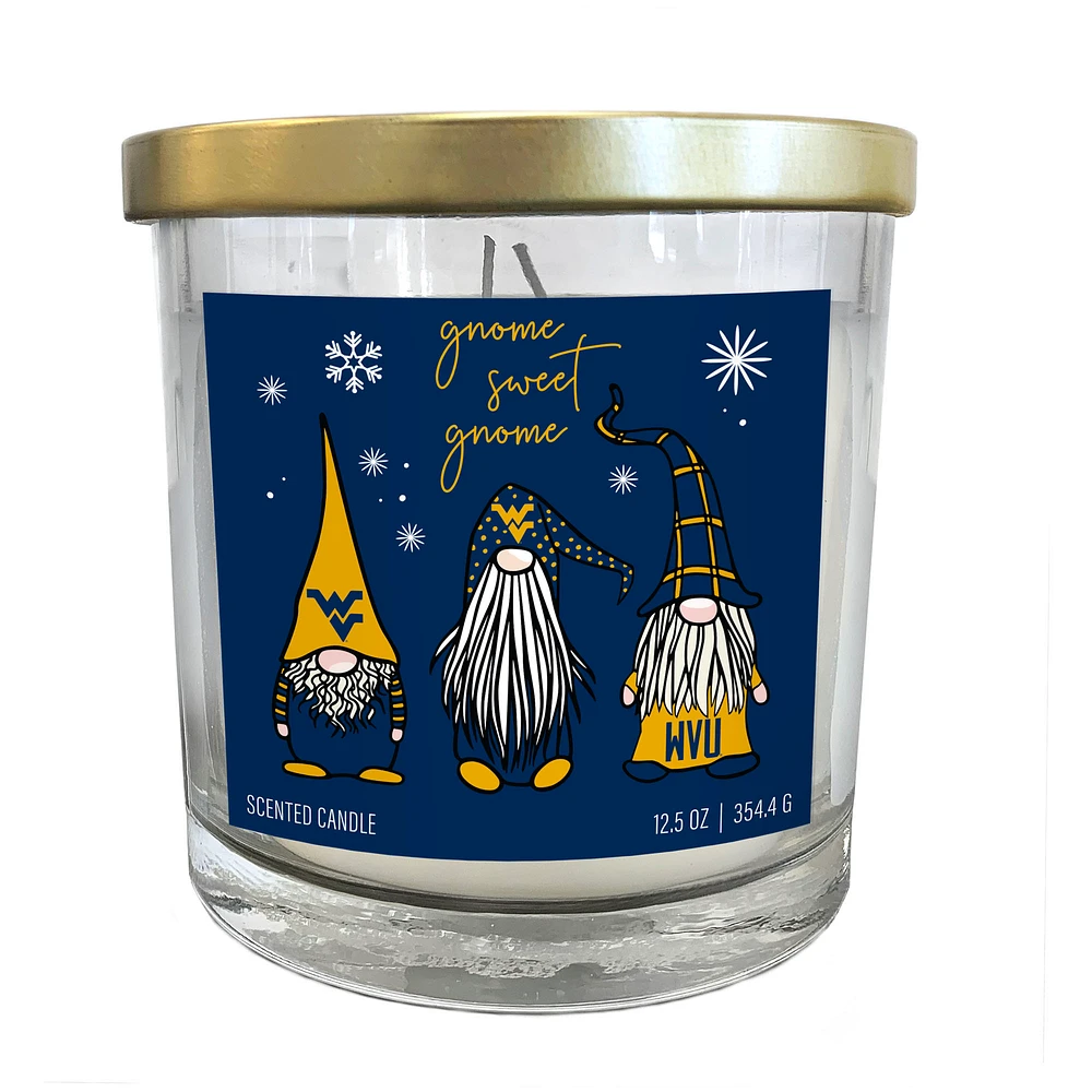 West Virginia Mountaineers Gnome Sweet Gnome Tin Top Candle