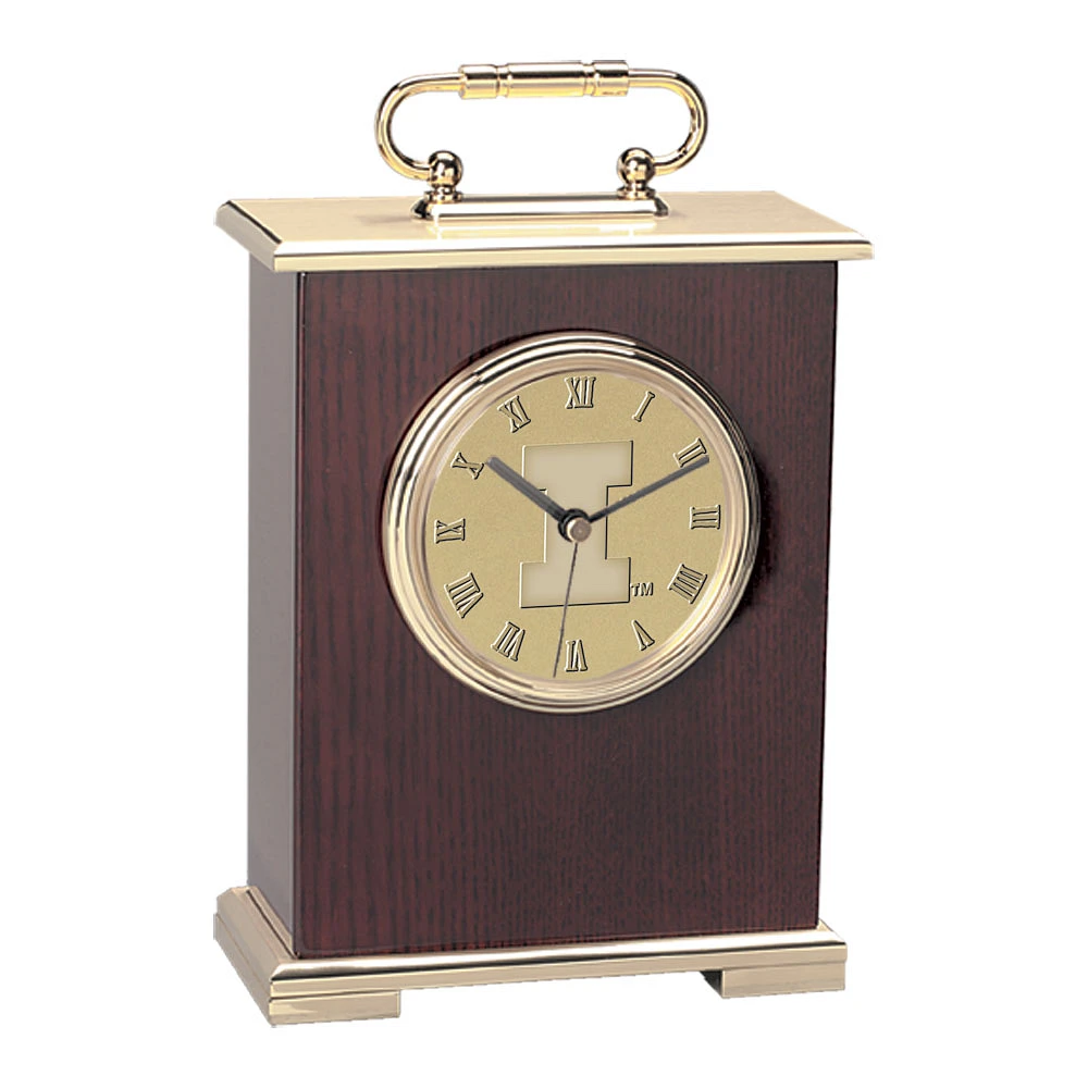 Illinois Fighting Illini Carriage Clock I
