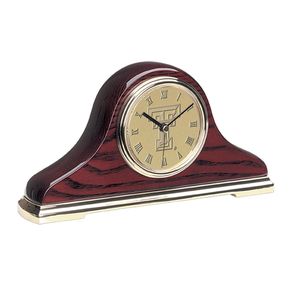 Gold Texas Tech Red Raiders Napoleon Clock