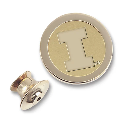Gold Illinois Fighting Illini Lapel Pin