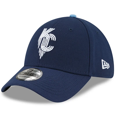 Men's New Era Navy Kansas City Royals 2022 City Connect 39THIRTY Flex Hat