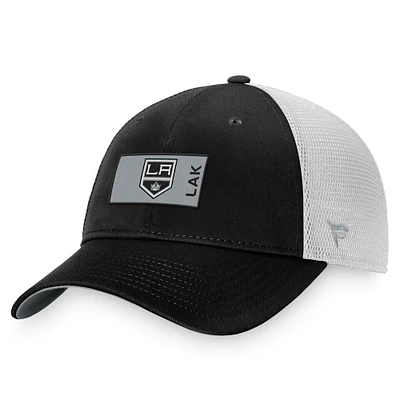 Men's Fanatics Black/White Los Angeles Kings Authentic Pro Rink Trucker Snapback Hat