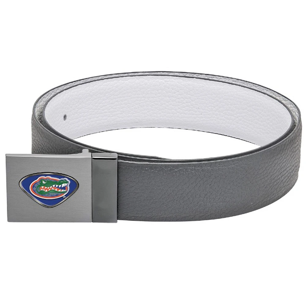 Gray Florida Gators Reversible Leather Belt