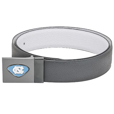 Gray North Carolina Tar Heels Reversible Leather Belt