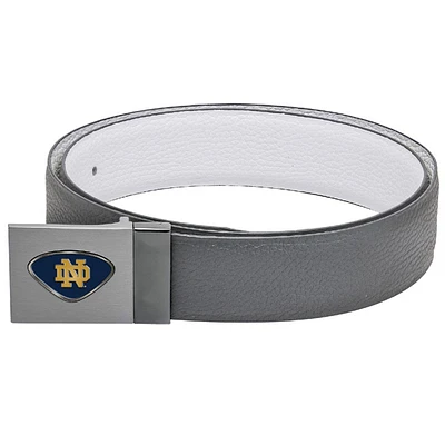 Gray Notre Dame Fighting Irish Reversible Leather Belt