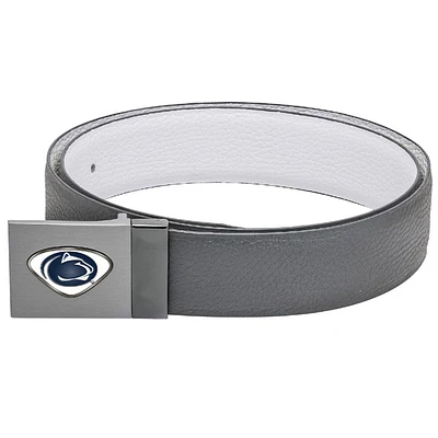 Gray Penn State Nittany Lions Reversible Leather Belt