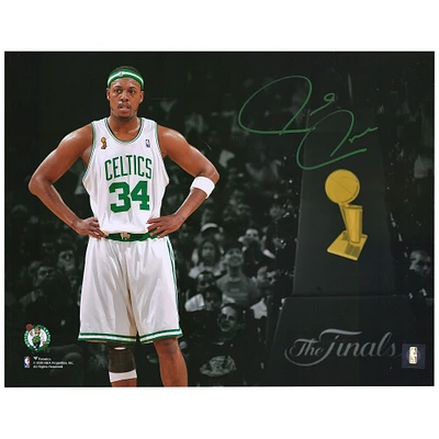Paul Pierce Boston Celtics Autographed 11" x 14" NBA Finals Spotlight Photograph