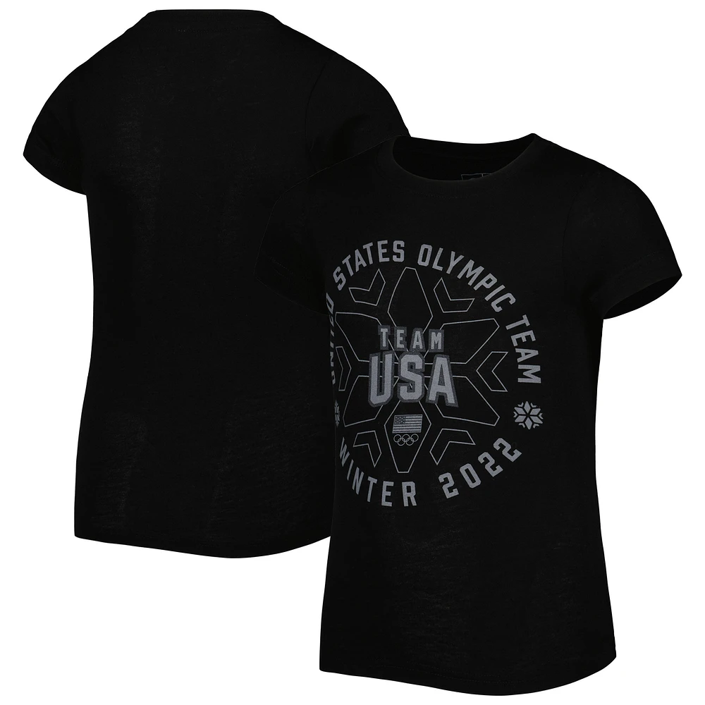Girls Youth Black Team USA Each Athlete Is Unique T-Shirt
