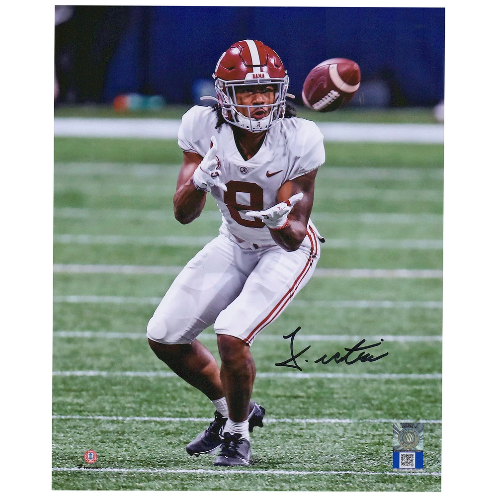 John Metchie Alabama Crimson Tide Autographed 8" x 10" SEC Championship Catch Photograph