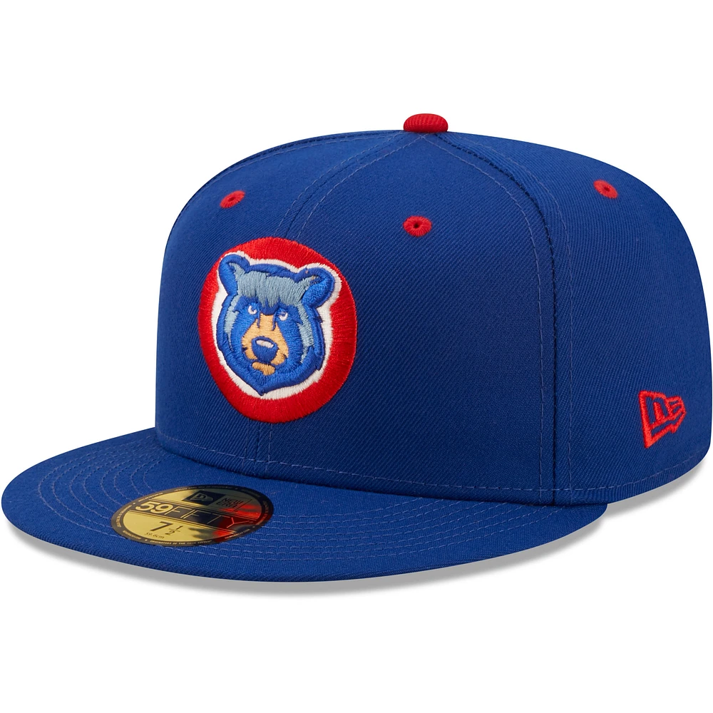 Men's New Era Blue Tennessee Smokies Authentic Collection 59FIFTY Fitted Hat