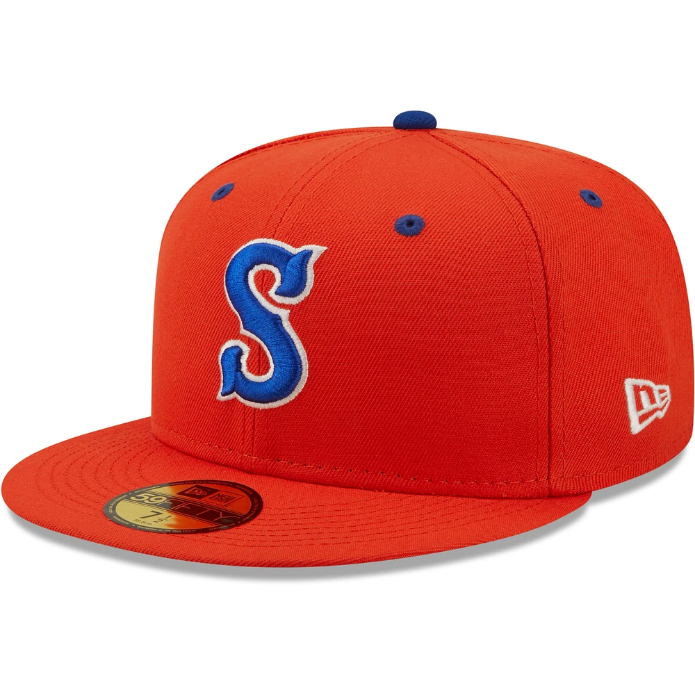 Men's New Era Syracuse Mets Authentic Collection 59FIFTY Fitted Hat