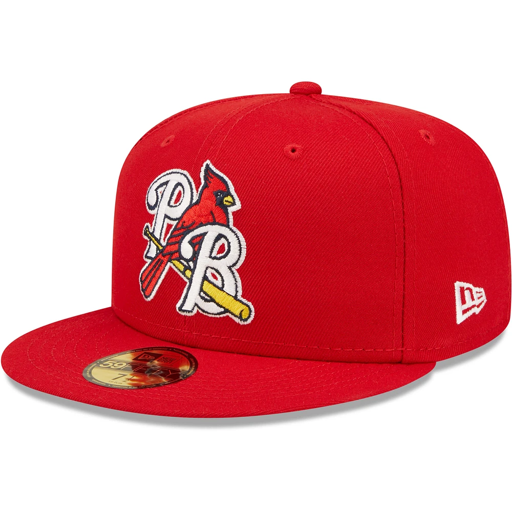 Men's New Era Red Palm Beach Cardinals Authentic Collection Team Home 59FIFTY Fitted Hat