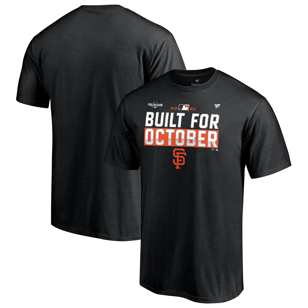 Men's Fanatics Black San Francisco Giants 2021 Postseason Locker Room T-Shirt