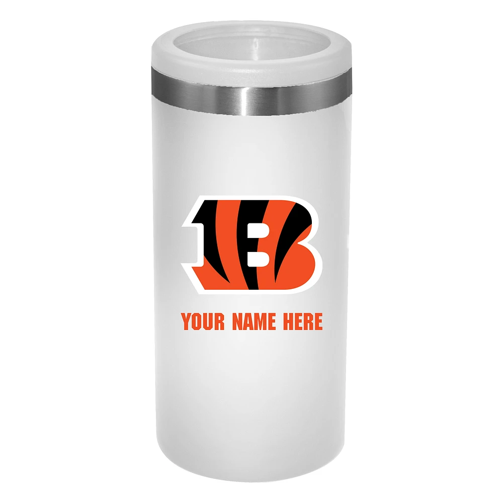 Cincinnati Bengals 12oz. Personalized Slim Can Holder