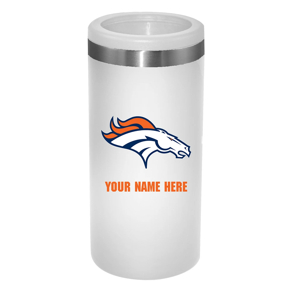 Denver Broncos 12oz. Personalized Slim Can Holder