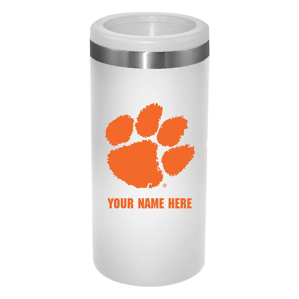 Clemson Tigers 12oz. Personalized Slim Can Holder