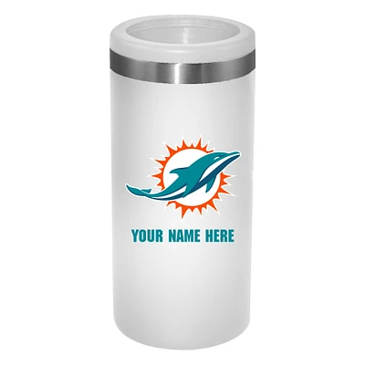 Miami Dolphins 12oz. Personalized Slim Can Holder