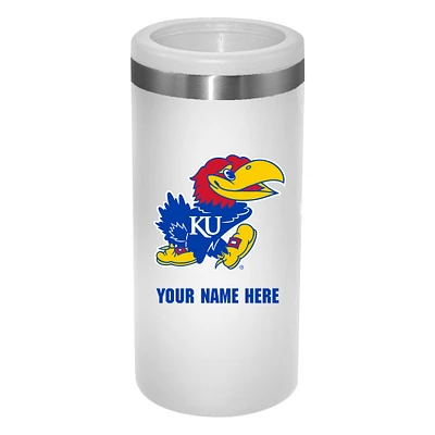 Kansas Jayhawks 12oz. Personalized Slim Can Holder