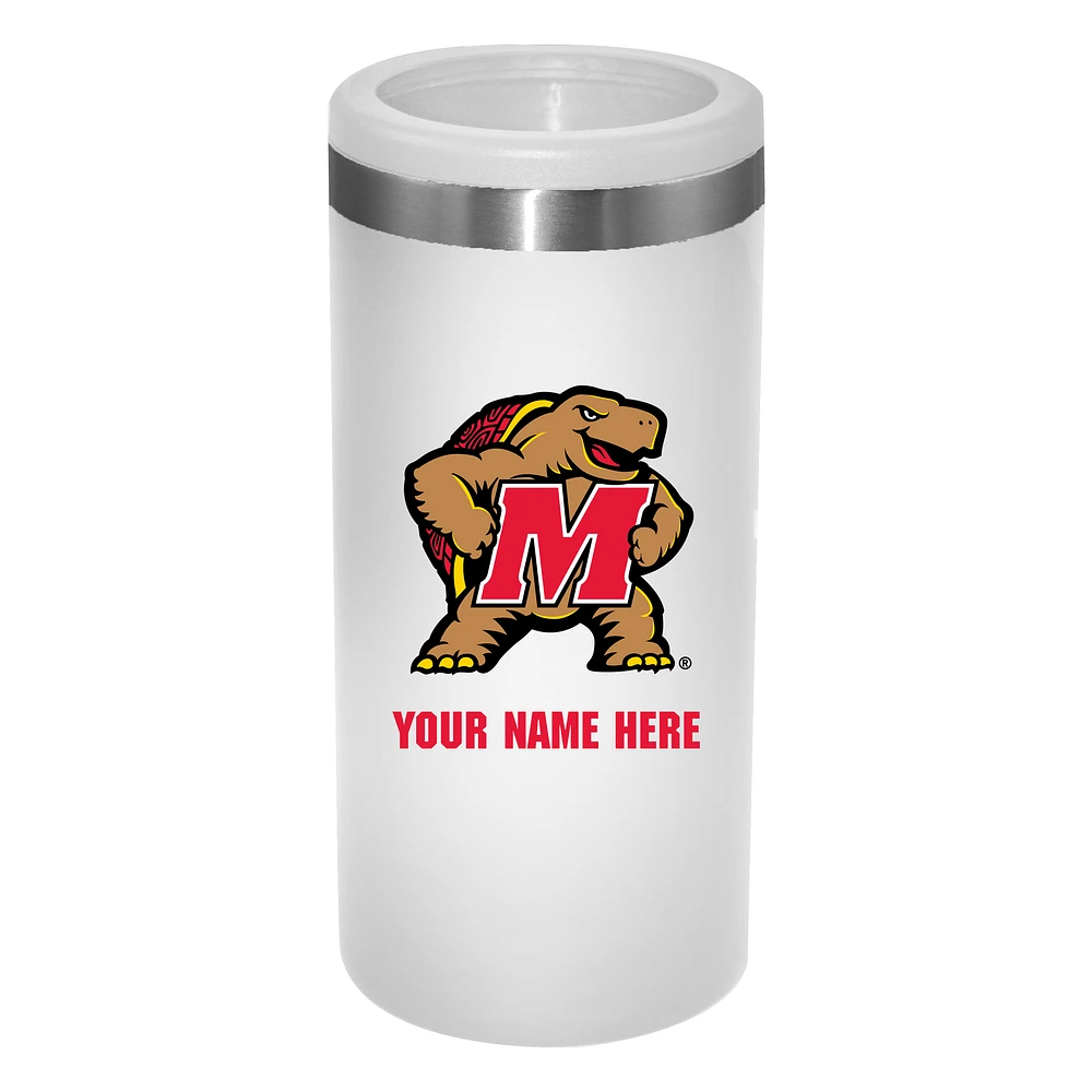 Maryland Terrapins 12oz. Personalized Slim Can Holder