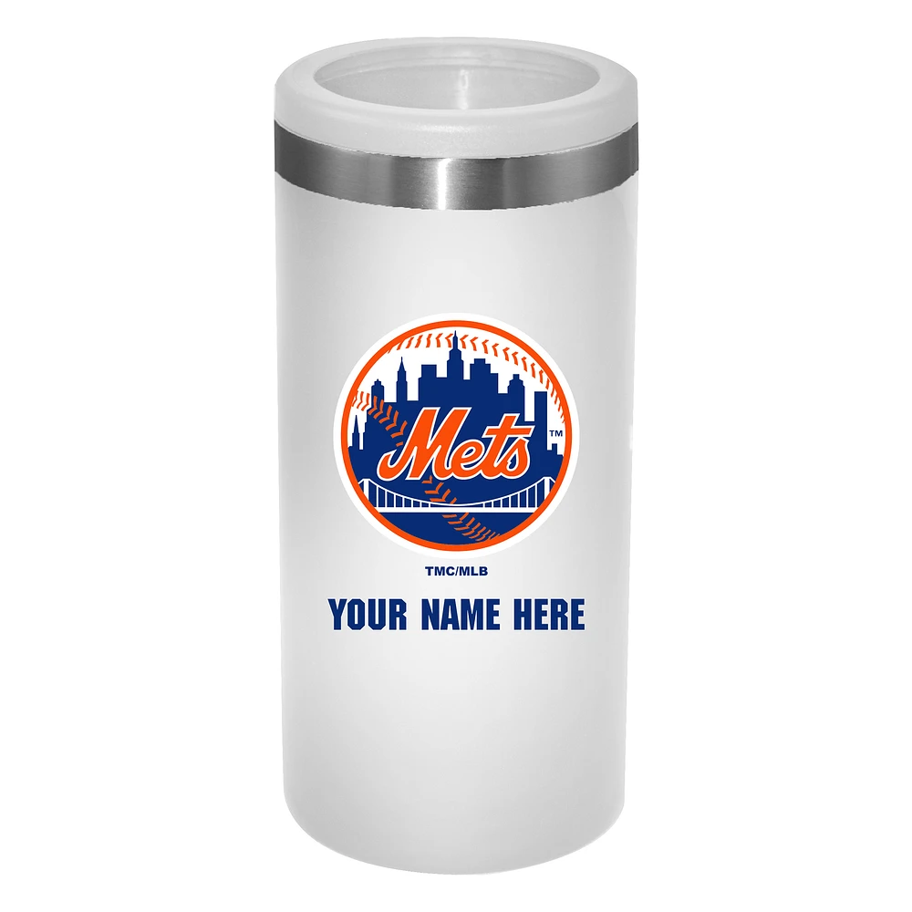 New York Mets 12oz. Personalized Slim Can Holder