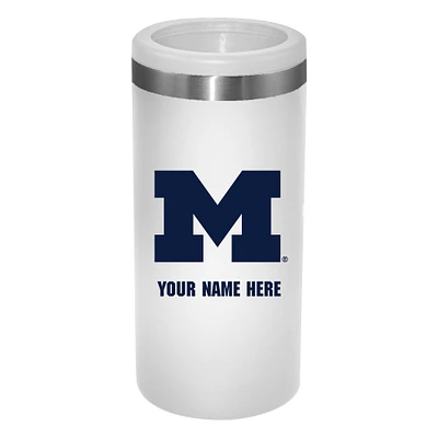 Michigan Wolverines 12oz. Personalized Slim Can Holder