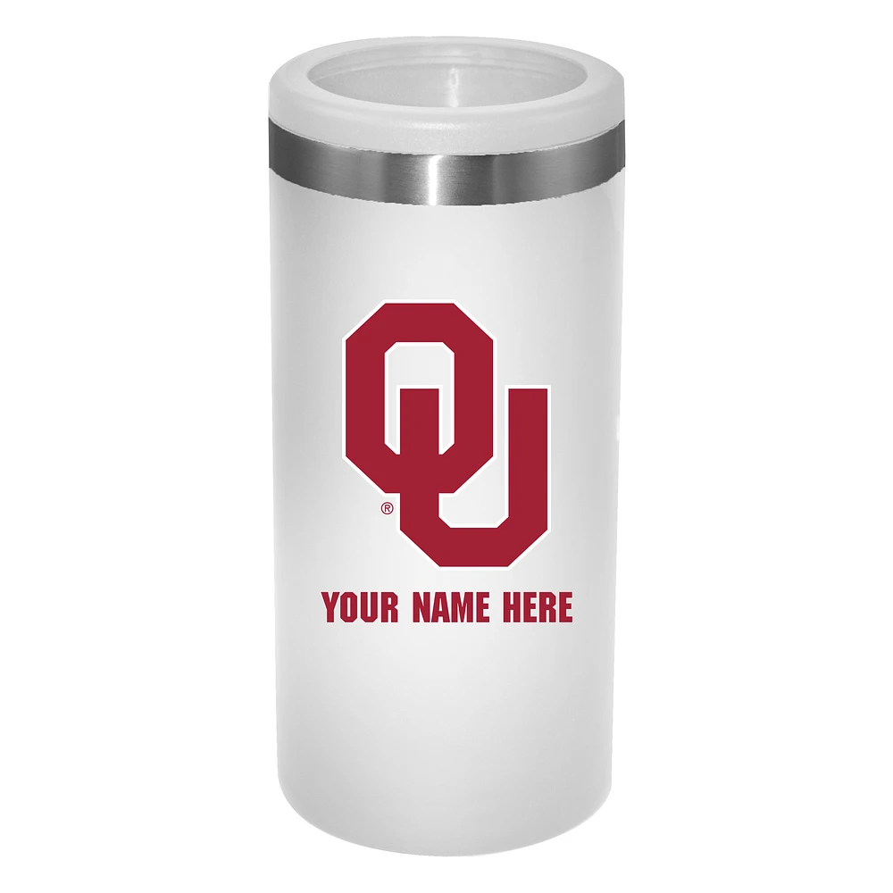 Oklahoma Sooners 12oz. Personalized Slim Can Holder