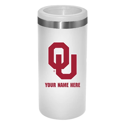 Oklahoma Sooners 12oz. Personalized Slim Can Holder