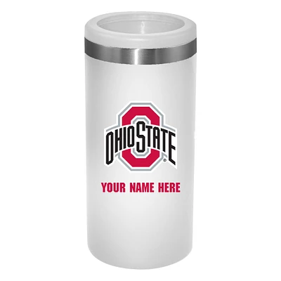 Ohio State Buckeyes 12oz. Personalized Slim Can Holder