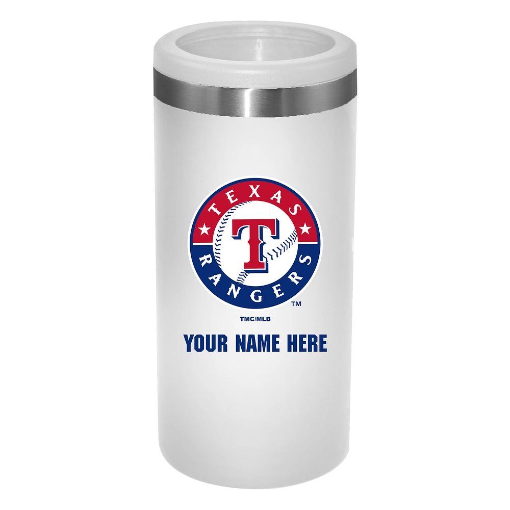 Texas Rangers 12oz. Personalized Slim Can Holder