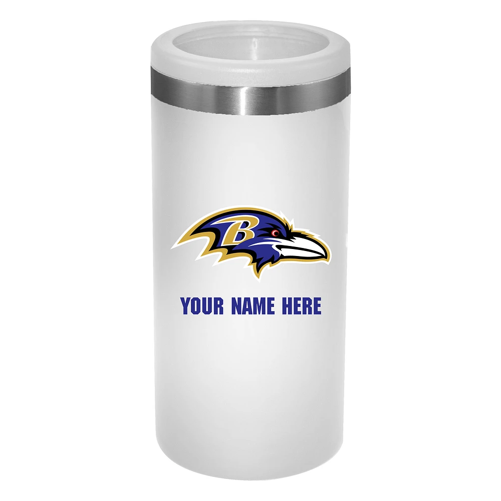 Baltimore Ravens 12oz. Personalized Slim Can Holder