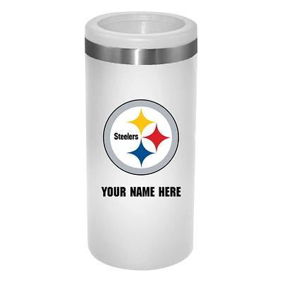 Pittsburgh Steelers 12oz. Personalized Slim Can Holder