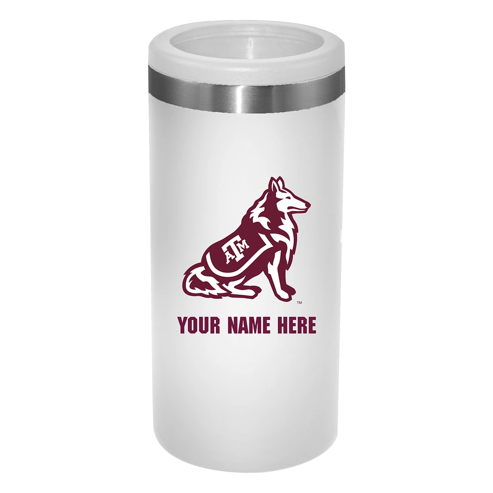 Texas A&M Aggies 12oz. Personalized Slim Can Holder