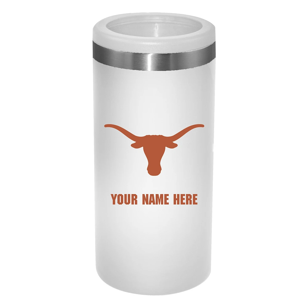Texas Longhorns 12oz. Personalized Slim Can Holder